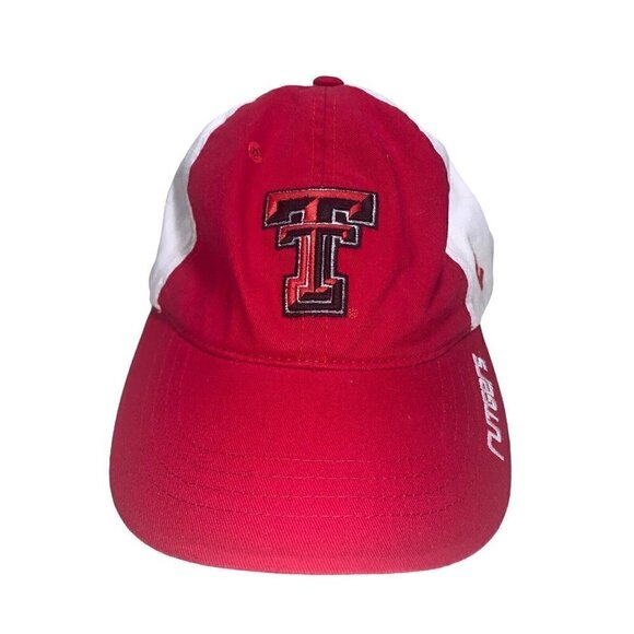 TEXAS TECH RED RAIDERS NCAA RED & WHITE ADJUSTABLE ZEPHYR CAP‎ HAT NWT - Picture 1 of 6